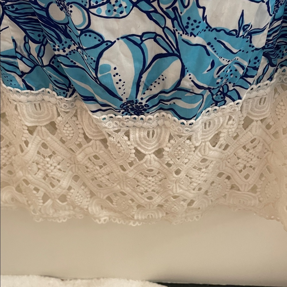 RARE Lilly Pulitzer Jubilee Blue Crab Coronado Maxi Dress 6 EUC - Picture 4 of 9